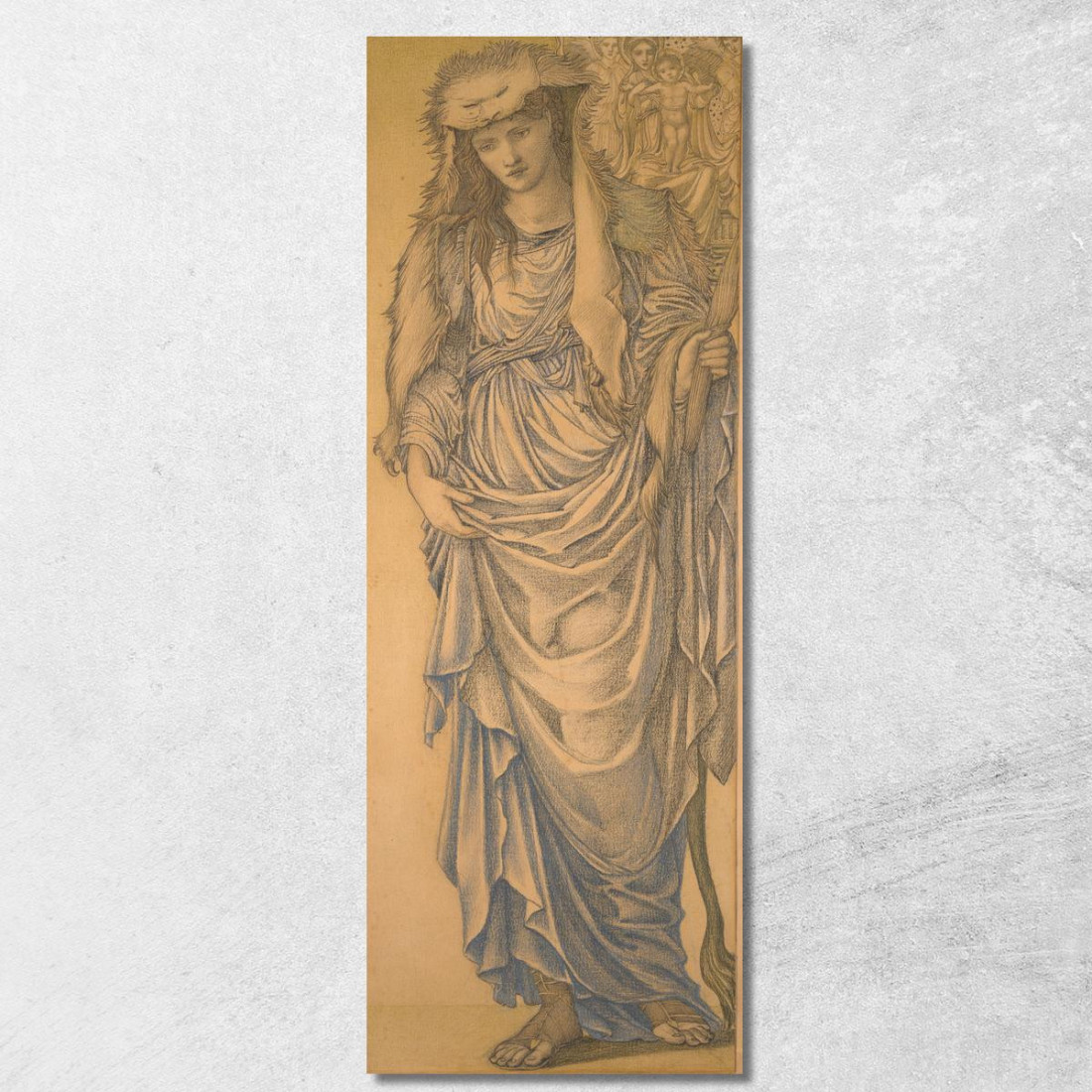 La Sibilla Tiburtina Sir Edward Coley Burne-Jones ecb100 quadro stampato su tela La Sibilla Tiburtina Sir Edward Coley Burne-Jones ecb100 quadro stampato su tela