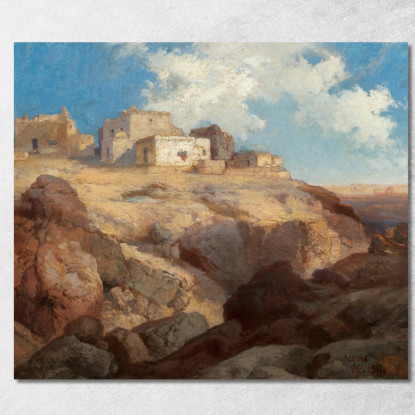 Un Po' Di Acoma Nuovo Messico Thomas Moran tmr1 quadro stampato su tela