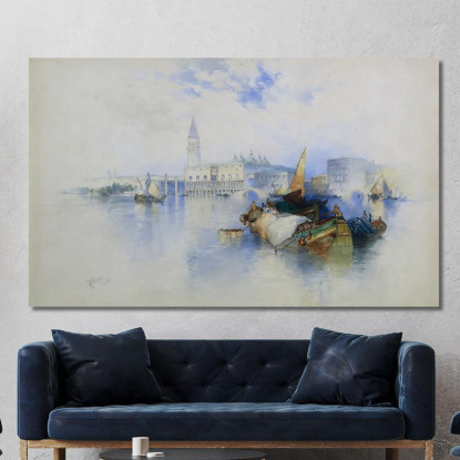 Bacino Di San Marco Thomas Moran tmr11 quadro stampato su tela