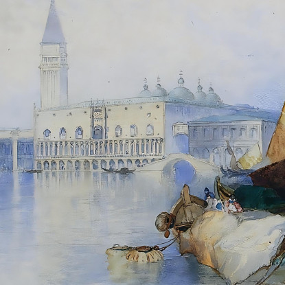 Bacino Di San Marco Thomas Moran tmr11 quadro stampato su tela
