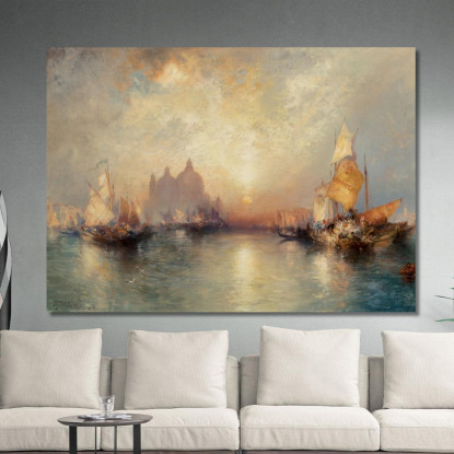 Ingresso Al Canal Grande Venezia 2 Thomas Moran tmr17 quadro stampato su tela