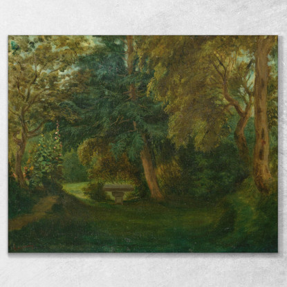 Il Giardino Di George Sand A Nohant Eugène Delacroix edx42 quadro stampato su tela