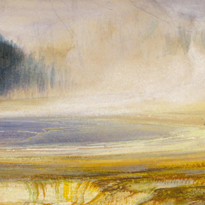 Geyser Excelsior Parco Di Yellowstone Thomas Moran tmr19 quadro stampato su tela