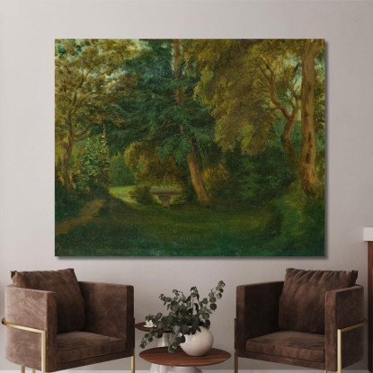 Il Giardino Di George Sand A Nohant Eugène Delacroix edx42 quadro stampato su tela