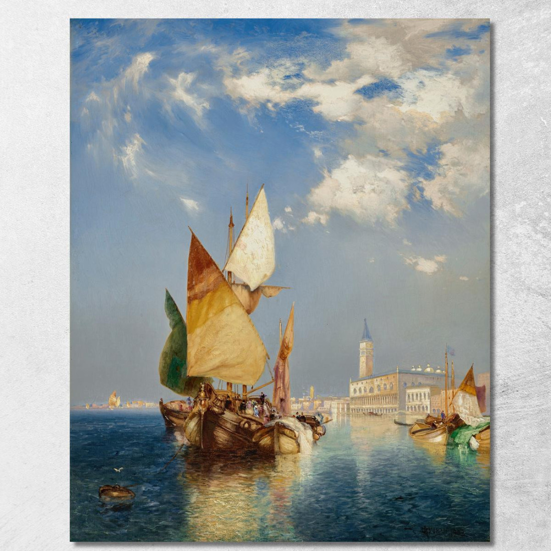 Il Canal Grande Venezia Thomas Moran tmr61 quadro stampato su tela Il Canal Grande Venezia Thomas Moran tmr61 quadro stampato su tela
