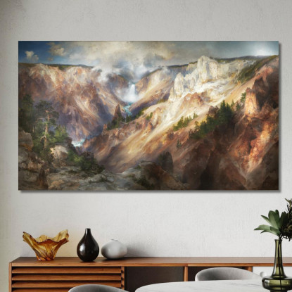 Il Grand Canyon Dello Yellowstone Thomas Moran tmr62 quadro stampato su tela
