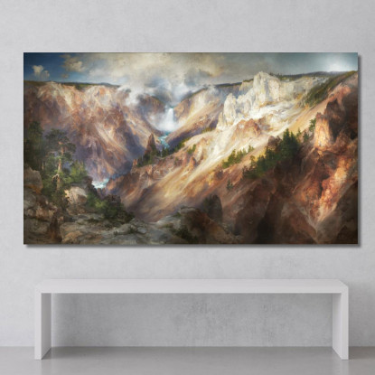 Il Grand Canyon Dello Yellowstone Thomas Moran tmr62 quadro stampato su tela