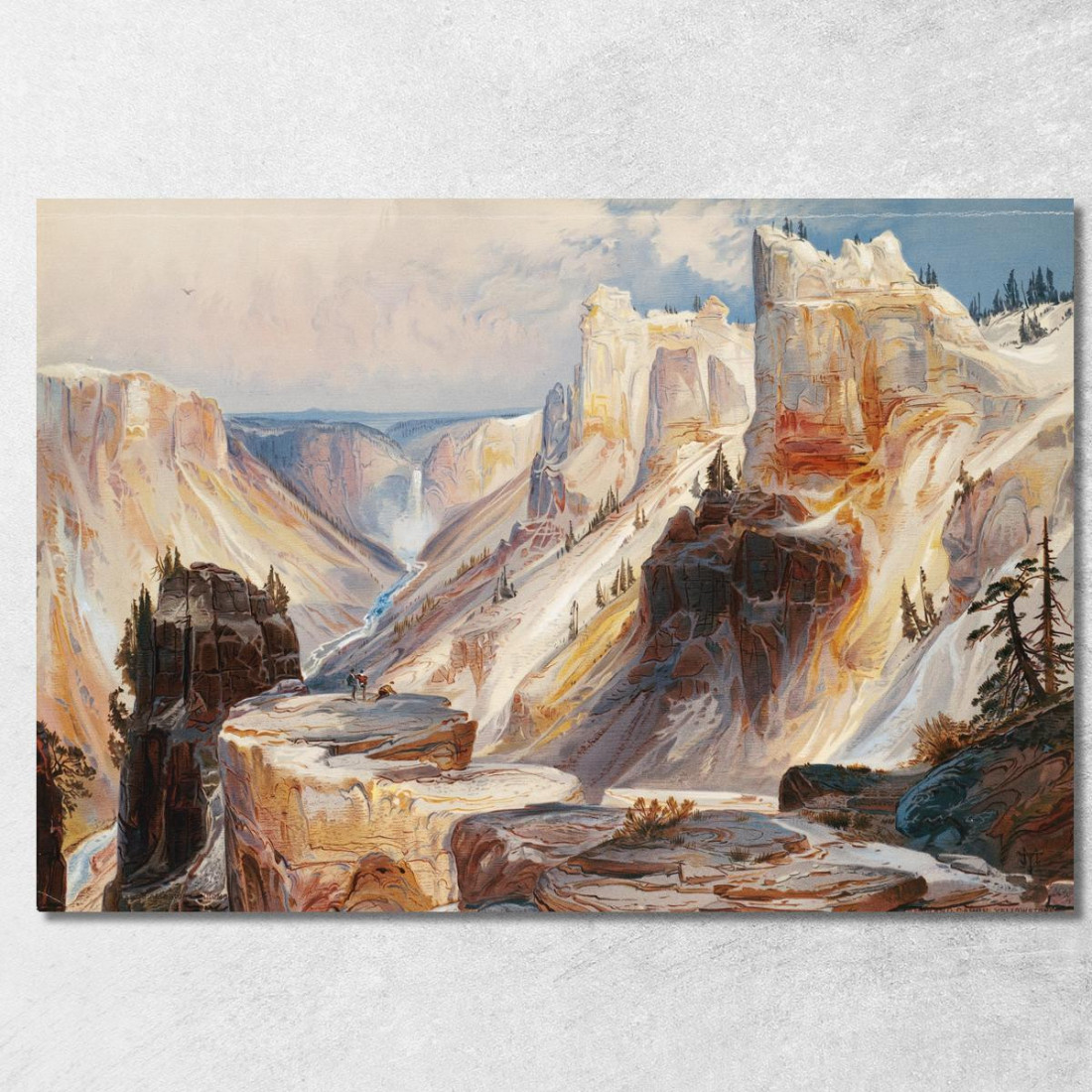 Il Grand Canyon Di Yellowstone Thomas Moran tmr63 quadro stampato su tela Il Grand Canyon Di Yellowstone Thomas Moran tmr63 quadro stampato su tela