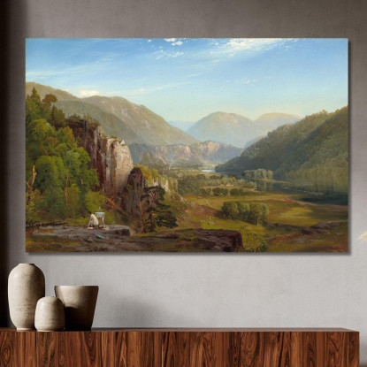 La Sera Della Juniata Thomas Moran tmr67 quadro stampato su tela