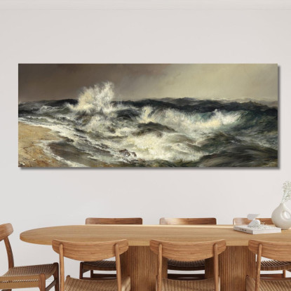 Il Mare Molto Rimbombante Thomas Moran tmr71 quadro stampato su tela