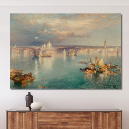 Scena Veneziana Thomas Moran tmr87 quadro stampato su tela