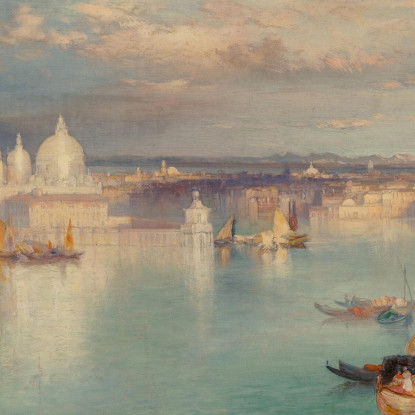 Scena Veneziana Thomas Moran tmr87 quadro stampato su tela
