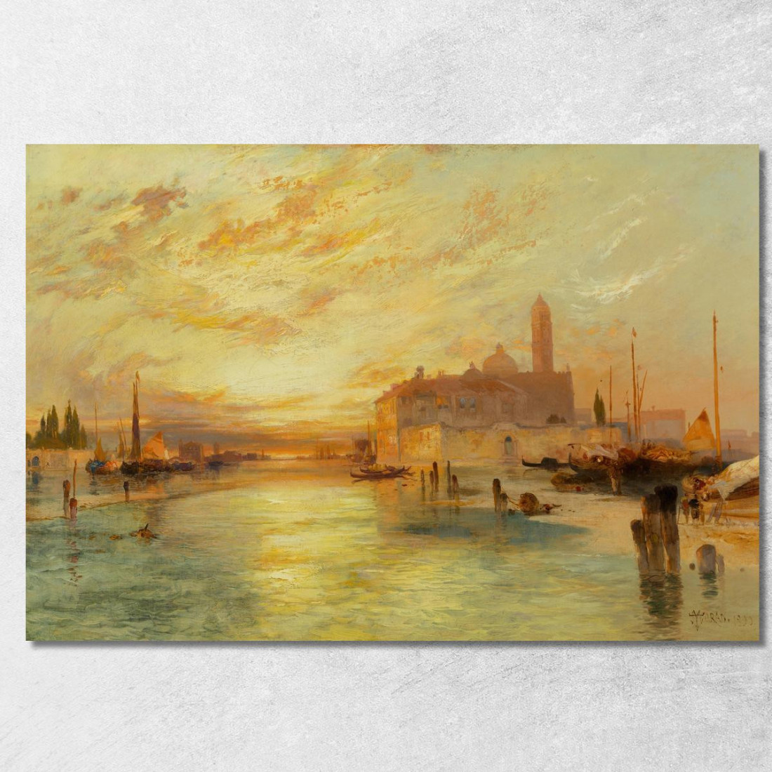 Venezia 5 Thomas Moran tmr91 quadro stampato su tela Venezia 5 Thomas Moran tmr91 quadro stampato su tela