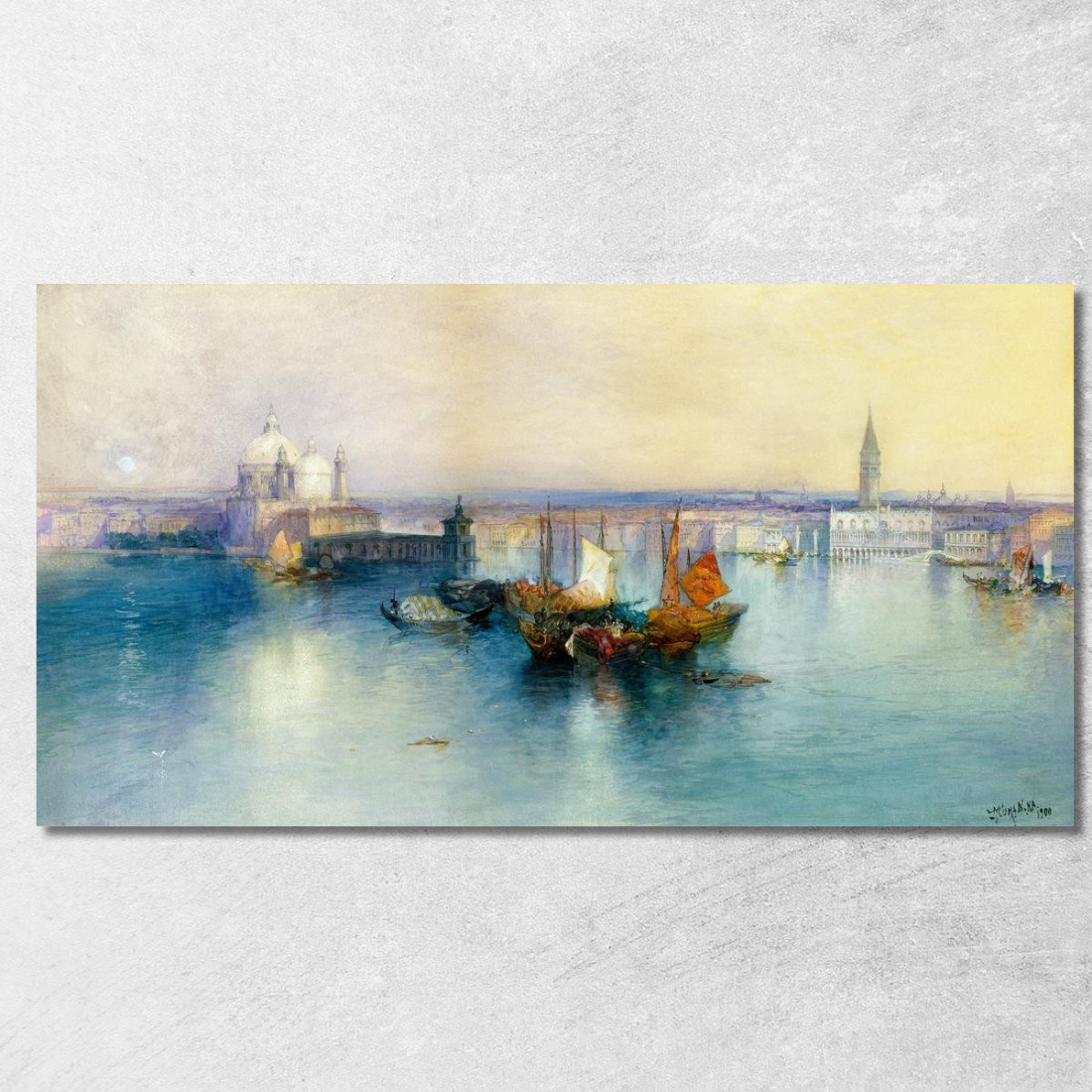 Venezia Dalla Torre Di San Giorgio Thomas Moran tmr93 quadro stampato su tela Venezia Dalla Torre Di San Giorgio Thomas Moran tmr93 quadro stampato su tela