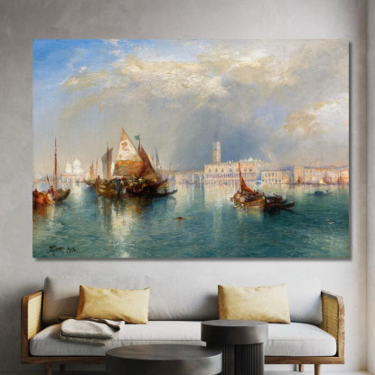 Venezia Thomas Moran tmr95 quadro stampato su tela
