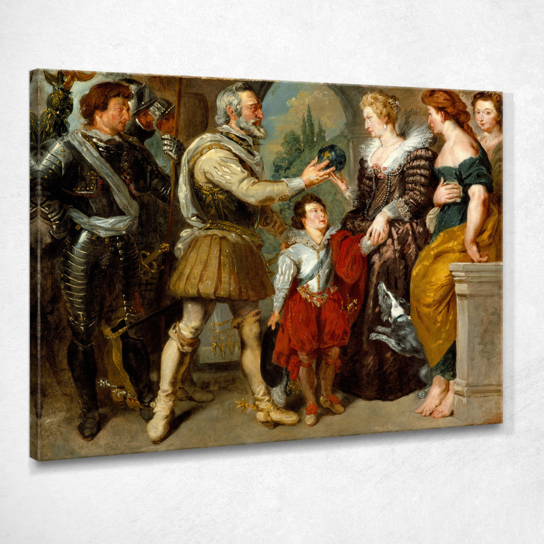 Enrico Iv Conferisce La Reggenza A Maria De' Medici Eugène Delacroix edx52 quadro stampato su tela Enrico Iv Conferisce La Reggenza A Maria De' Medici Eugène Delacroix edx52 quadro stampato su tela