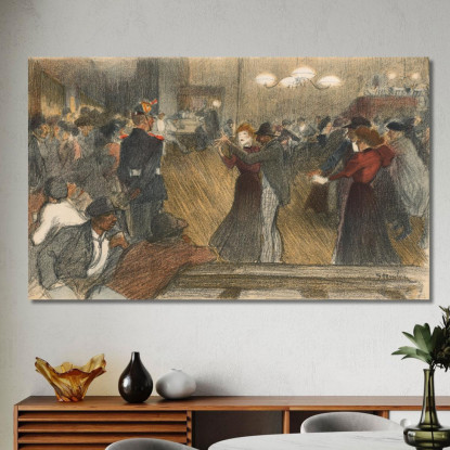 Palla La Barriera Théophile Alexandre Steinlen tas4 quadro stampato su tela
