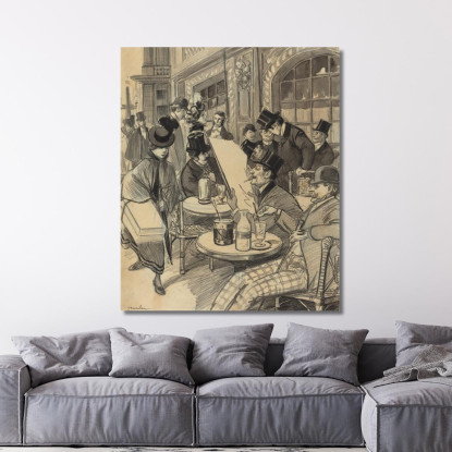 Quello Di Maxim Théophile Alexandre Steinlen tas9 quadro stampato su tela