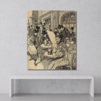 Quello Di Maxim Théophile Alexandre Steinlen tas9 quadro stampato su tela