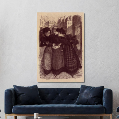 Disegno Originale Per Il Poster Masters' 2 Théophile Alexandre Steinlen tas14 quadro stampato su tela