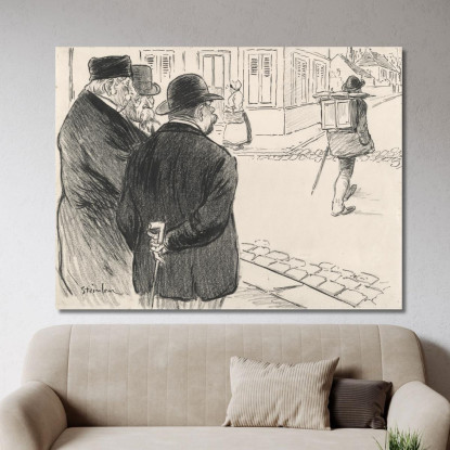 Si Comporta Come Un Pittore Théophile Alexandre Steinlen tas24 quadro stampato su tela