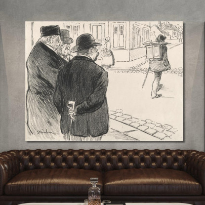 Si Comporta Come Un Pittore Théophile Alexandre Steinlen tas24 quadro stampato su tela