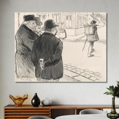 Si Comporta Come Un Pittore Théophile Alexandre Steinlen tas24 quadro stampato su tela
