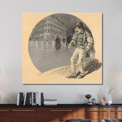 Innamorati Degli Amanti Théophile Alexandre Steinlen tas26 quadro stampato su tela