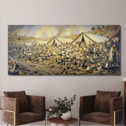 Dopo L'Attacco. Plevna Vasily Vereshchagin vvr6 quadro stampato su tela
