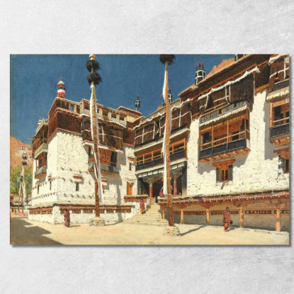 Monastero Di Hemis Nel Ladakh Vasily Vereshchagin vvr23 quadro stampato su tela