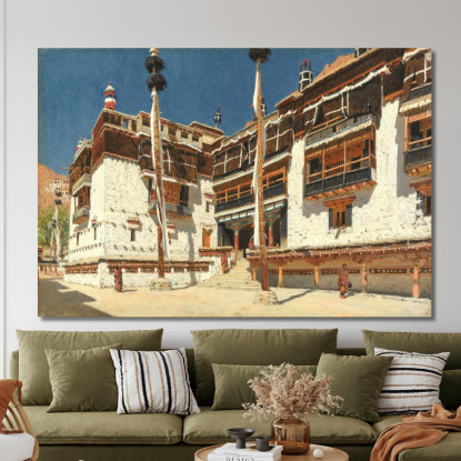 Monastero Di Hemis Nel Ladakh Vasily Vereshchagin vvr23 quadro stampato su tela
