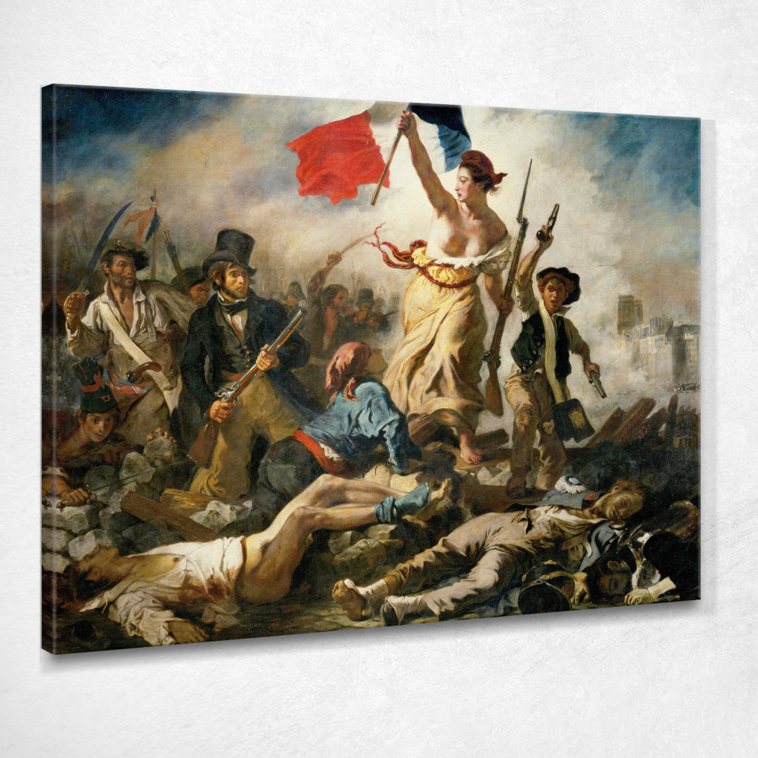 La Libertà Che Guida Il Popolo Eugène Delacroix edx70 quadro stampato su tela La Libertà Che Guida Il Popolo Eugène Delacroix edx70 quadro stampato su tela