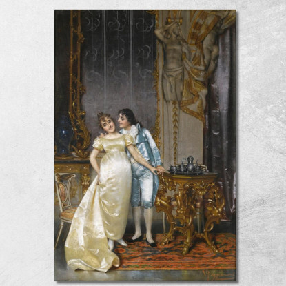 Flirt Vittorio Reggianini vrg12 quadro stampato su tela