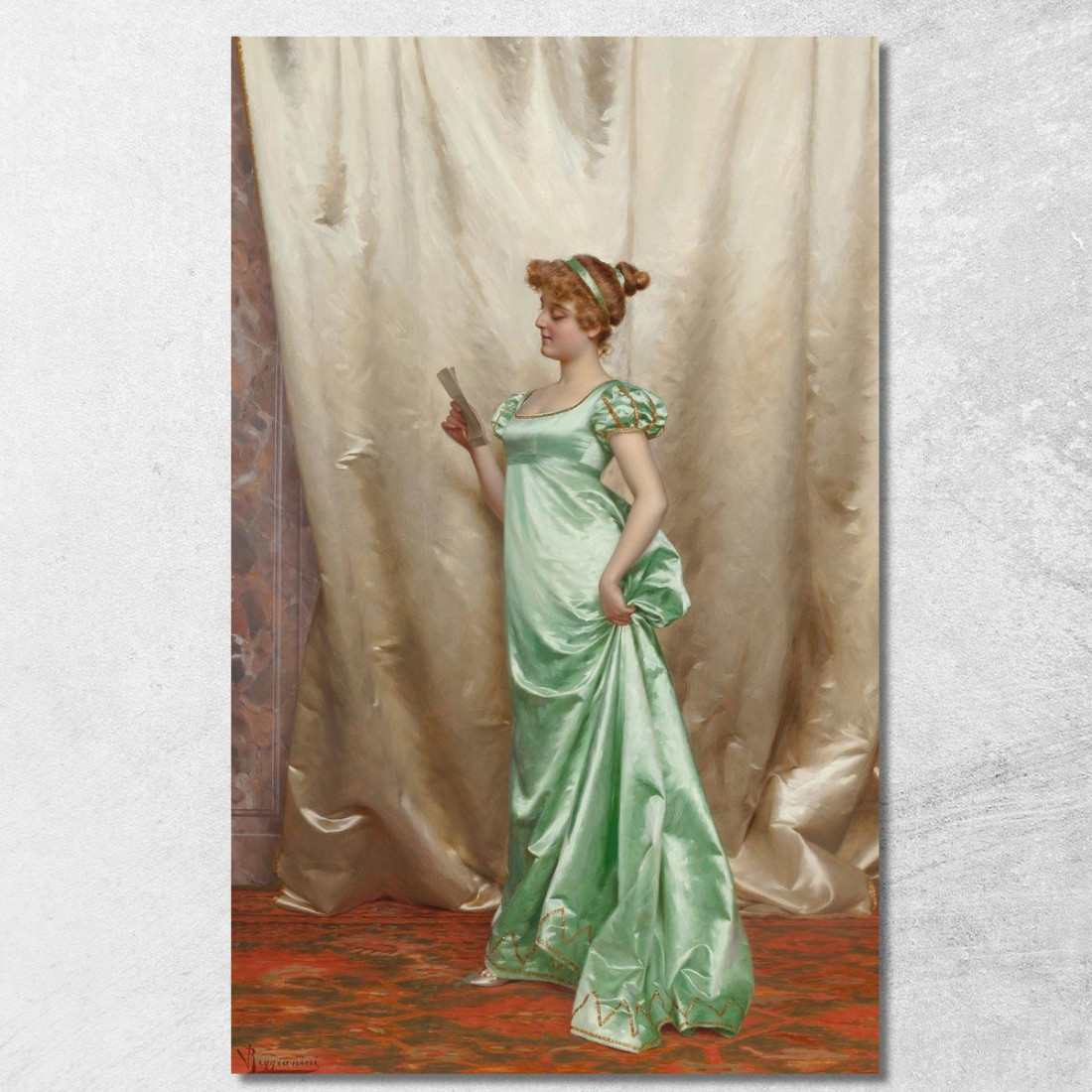La Lettera D'Amore Vittorio Reggianini vrg19 quadro stampato su tela La Lettera D'Amore Vittorio Reggianini vrg19 quadro stampato su tela