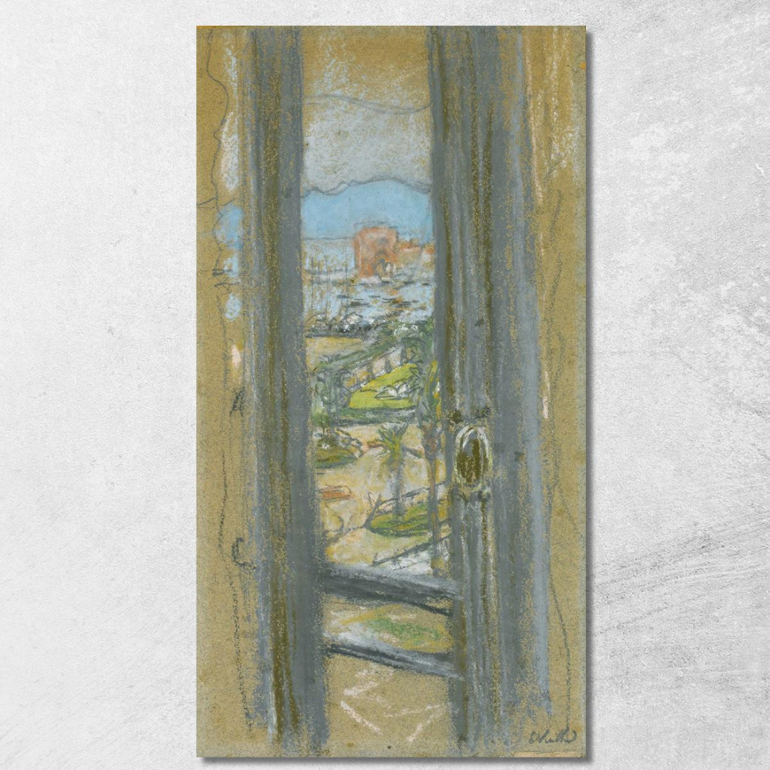 La Finestra A Cannes Édouard Vuillard evu51 quadro stampato su tela La Finestra A Cannes Édouard Vuillard evu51 quadro stampato su tela