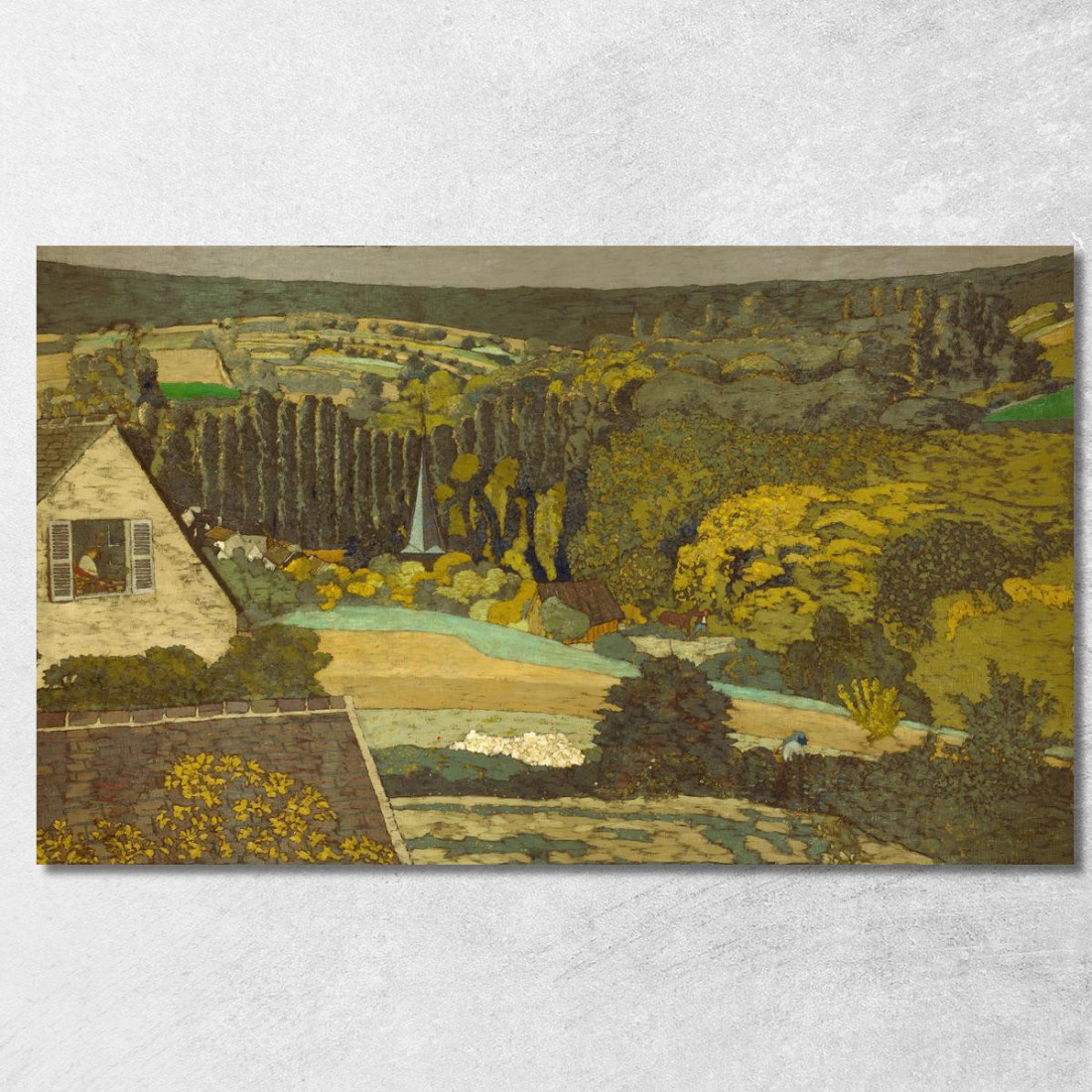 Finestra Panoramica Con Vista Sui Boschi Édouard Vuillard evu61 quadro stampato su tela Finestra Panoramica Con Vista Sui Boschi Édouard Vuillard evu61 quadro stampato su tela