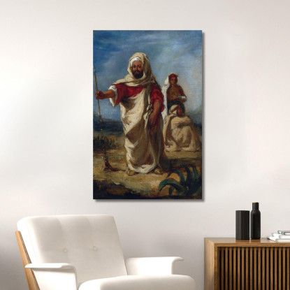 Capo Marocchino Eugène Delacroix edx80 quadro stampato su tela