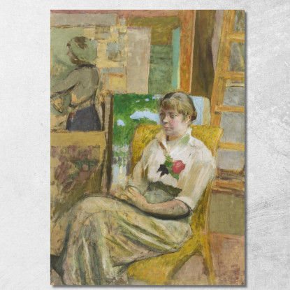 Il Modello Della Rosa Édouard Vuillard evu69 quadro stampato su tela