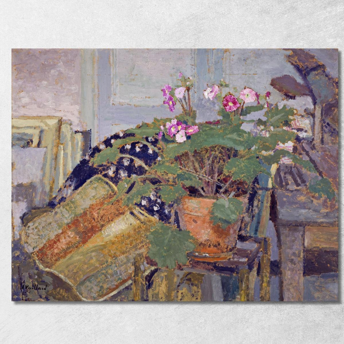 Il Vaso Di Fiori Vaso Di Fiori Édouard Vuillard evu74 quadro stampato su tela Il Vaso Di Fiori Vaso Di Fiori Édouard Vuillard evu74 quadro stampato su tela