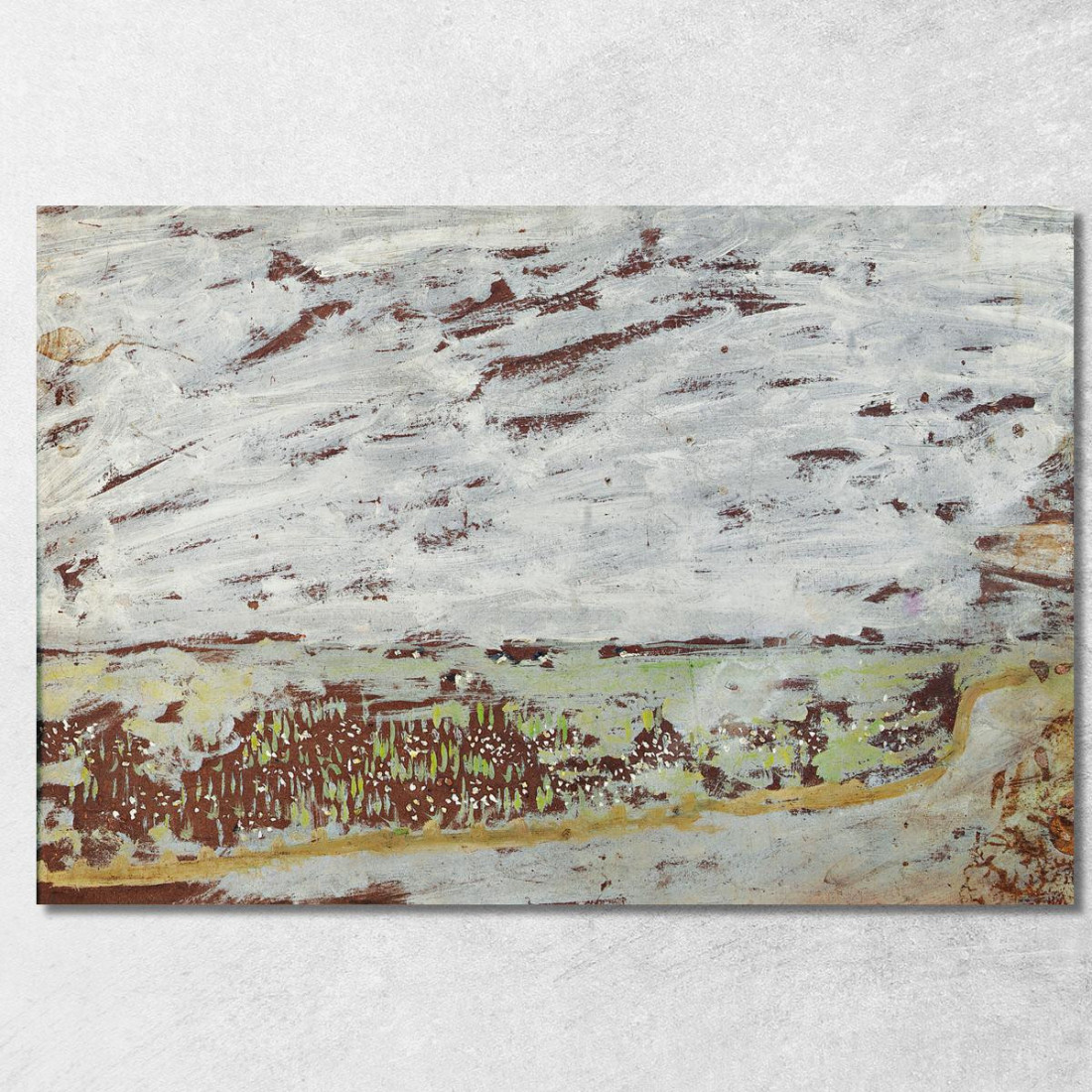 Le Rive Di La Tocques A Pont L'Eveque Édouard Vuillard evu79 quadro stampato su tela Le Rive Di La Tocques A Pont L'Eveque Édouard Vuillard evu79 quadro stampato su tela