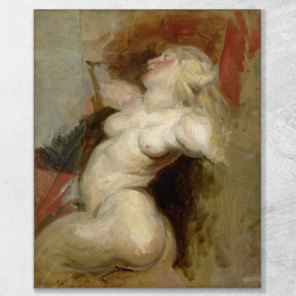 Emergenza Eugène Delacroix edx84 quadro stampato su tela