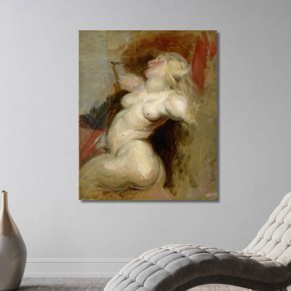 Emergenza Eugène Delacroix edx84 quadro stampato su tela