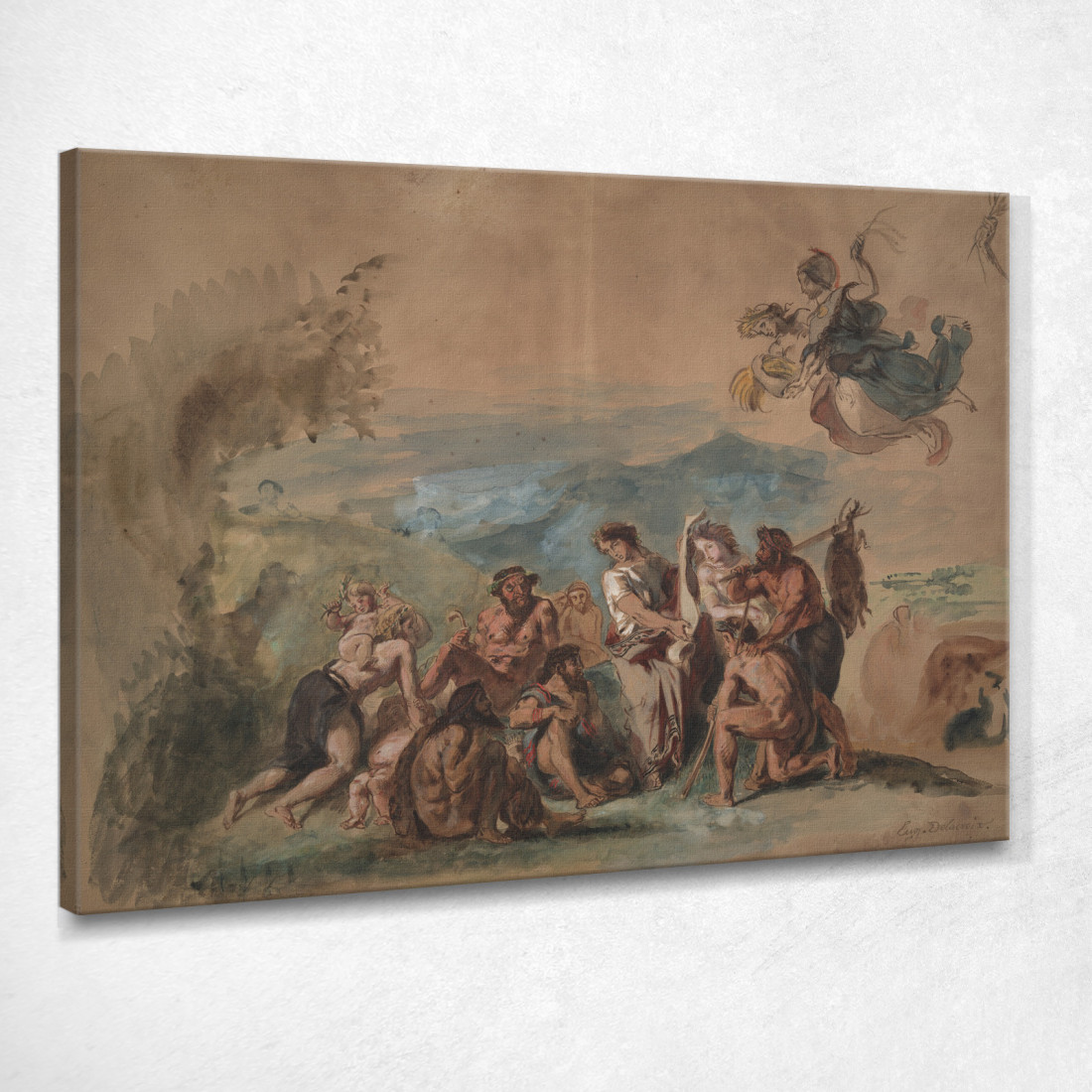 Orfeo Porta La Civiltà Agli Antenati Barbari Dei Greci Eugène Delacroix edx86 quadro stampato su tela Orfeo Porta La Civiltà Agli Antenati Barbari Dei Greci Eugène Delacroix edx86 quadro stampato su tela