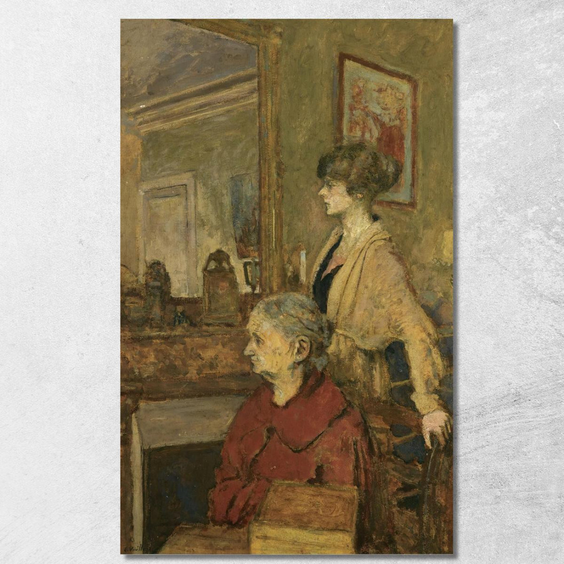 Madame Vuillard E Annette Rue De Calais Édouard Vuillard evu110 quadro stampato su tela Madame Vuillard E Annette Rue De Calais Édouard Vuillard evu110 quadro stampato su tela