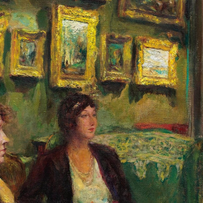 Mme Gillou Chez Elle L'Abbinamento Perfetto Édouard Vuillard evu122 quadro stampato su tela