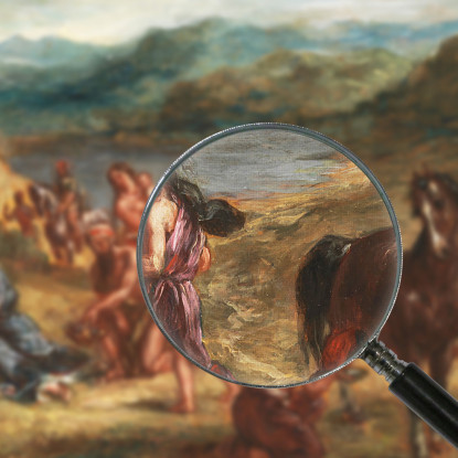 Ovidio Tra Gli Sciti Eugène Delacroix edx87 quadro stampato su tela