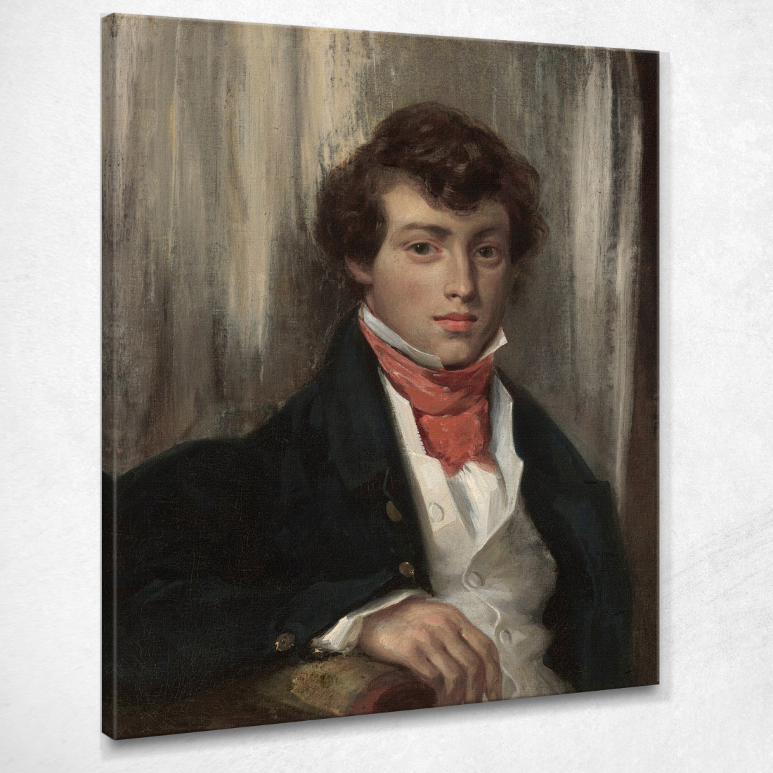 Ritratto Di Carlo Di Verninac Eugène Delacroix edx90 quadro stampato su tela Ritratto Di Carlo Di Verninac Eugène Delacroix edx90 quadro stampato su tela