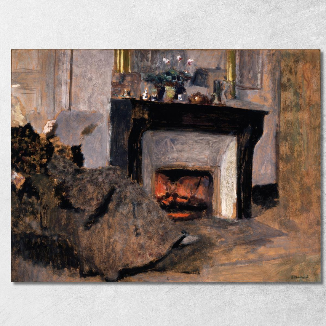 Il Camino Édouard Vuillard evu161 quadro stampato su tela Il Camino Édouard Vuillard evu161 quadro stampato su tela