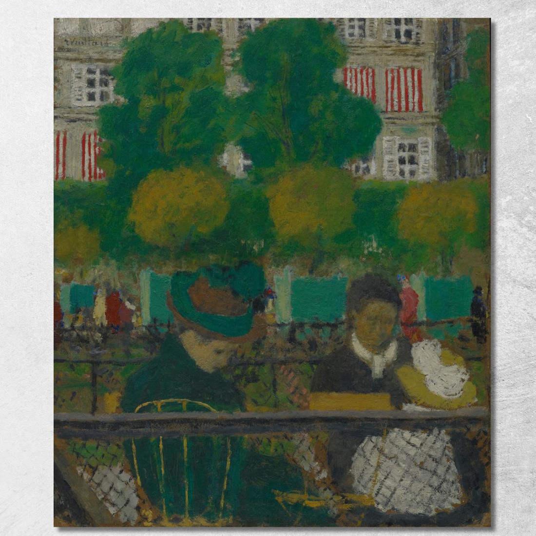 I Giardini Delle Tuileries A Parigi Édouard Vuillard evu166 quadro stampato su tela I Giardini Delle Tuileries A Parigi Édouard Vuillard evu166 quadro stampato su tela