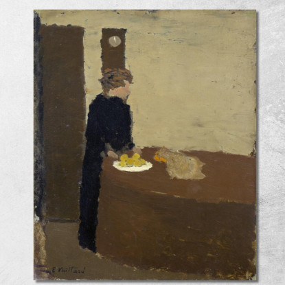 Donna In Nero Édouard Vuillard evu177 quadro stampato su tela